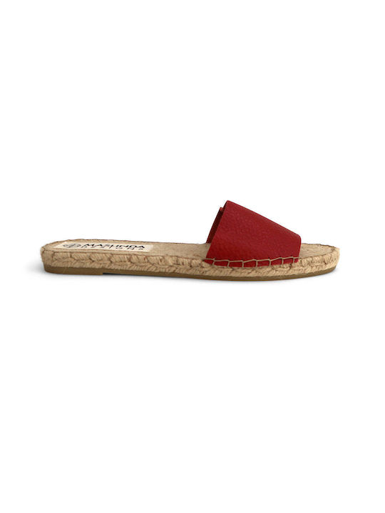 ESPADRILLES 0401ESRD RED LEATHER - RED