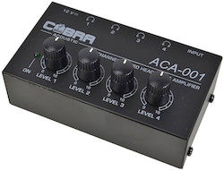 Cobra ACA-001 Portable Analog Headphone Amplifier 4 Channels with Jack 6.3mm