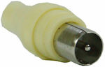 Powertech Adapter TV Βύσμα Coaxial male (CAB-V011)