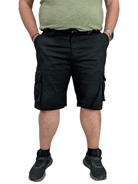 Double A Men's Cargo Shorts Black