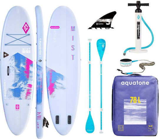 Aquatone Mist Compact 10’4” Φουσκωτή Σανίδα SUP με Μήκος 3.15m Μωβ