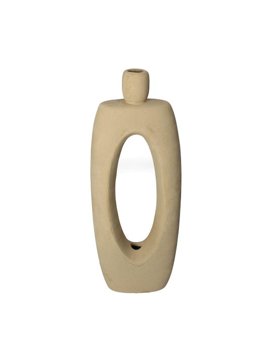 ArteLibre Βază decorativă Ceramică Maro 13x5.7x35cm 1buc