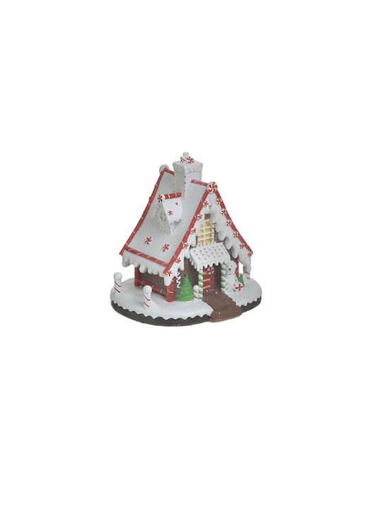 Inart Weihnachts- Beleuchtete Dekorative Darstellung Weiß mit Musik 41x21x11cm