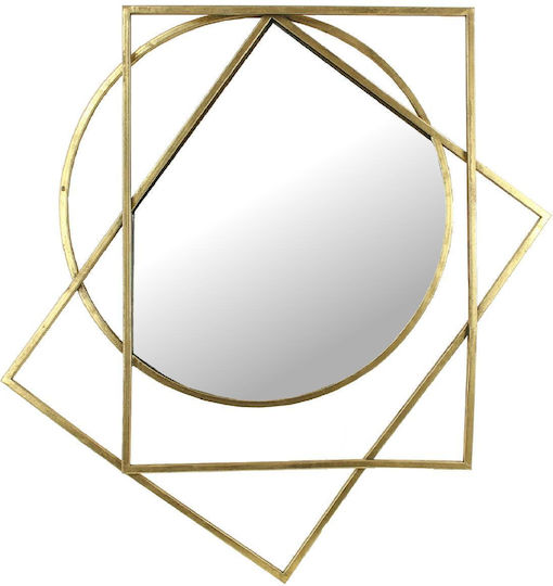 ArteLibre Wandspiegel mit Gold Metallisch Rahmen 73x63cm 1Stück