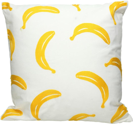 ArteLibre Sofa Cushion 100% Cotton Yellow 45x45cm