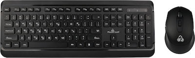 Powertech PT-1060 Kabellos Tastatur & Maus Set Griechisch