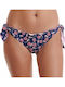 Bikini Slip με Κορδονάκια Navy Μπλε