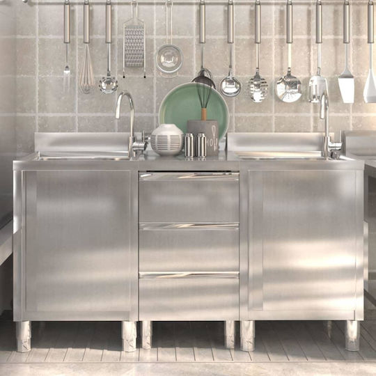 vidaXL Schubladenschrank 50x60x96cm