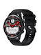 XO J4 Smartwatch με Παλμογράφο (Μαύρο)
