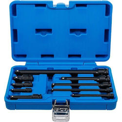 BGS Technic Pneumatic Ratchet Extension 1/2" / 1/4" / 3/8" 9pcs 25145