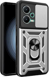 Bodycell Armor Slide Back Cover Πλαστικό Ασημί ...