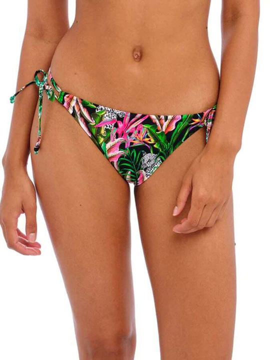 Freya Bikini Slip mit Schnürchen Blumen