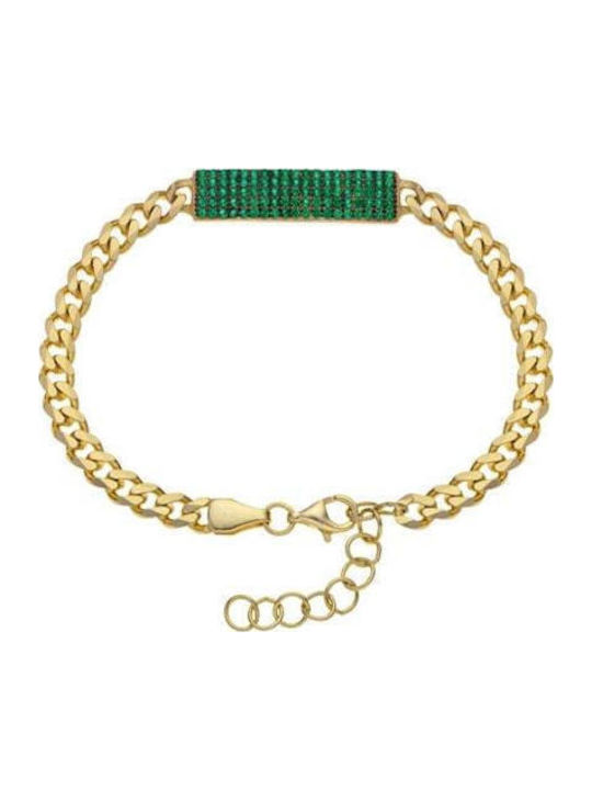 Breeze Women's Silver Gold Plated Chain Bracele...