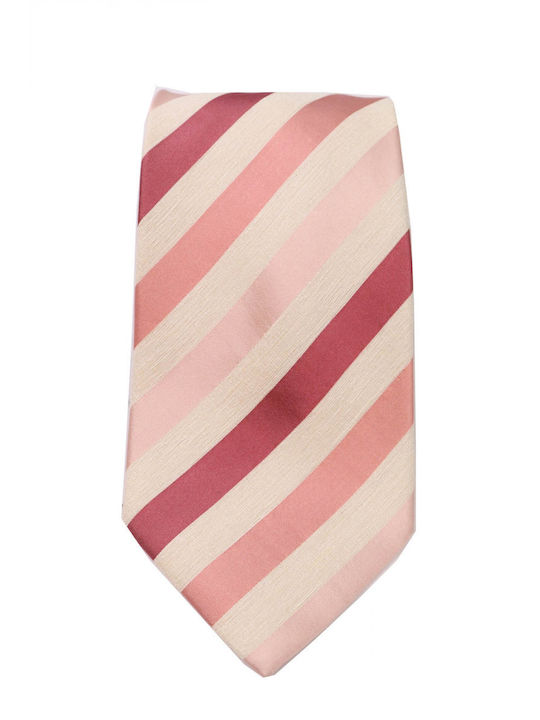 Giorgio Armani Ανδρική Γραβάτα με Σχέδια σε Ροζ Χρώμα