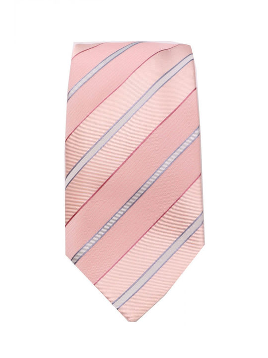 Giorgio Armani Ανδρική Γραβάτα Μεταξωτή με Σχέδια σε Ροζ Χρώμα