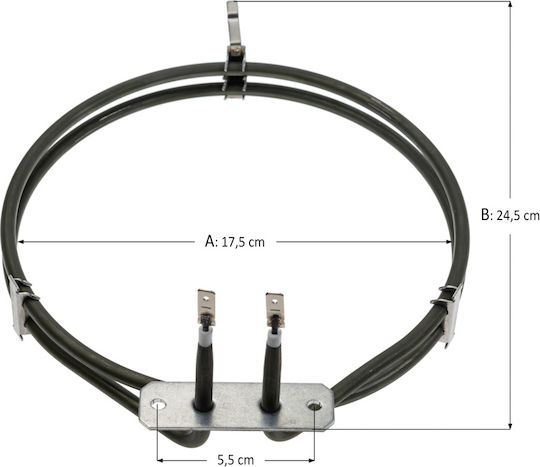 Αντίσταση Αέρος Φούρνου Whirlpool Original 1800 Watt