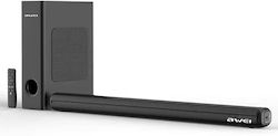 Awei Y520 Soundbar 100W 2.1 with Wireless Subwoofer and Remote Control Black