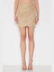 Desiree Ψηλόμεση Mini Φούστα Φάκελος σε Χρυσό χρώμα