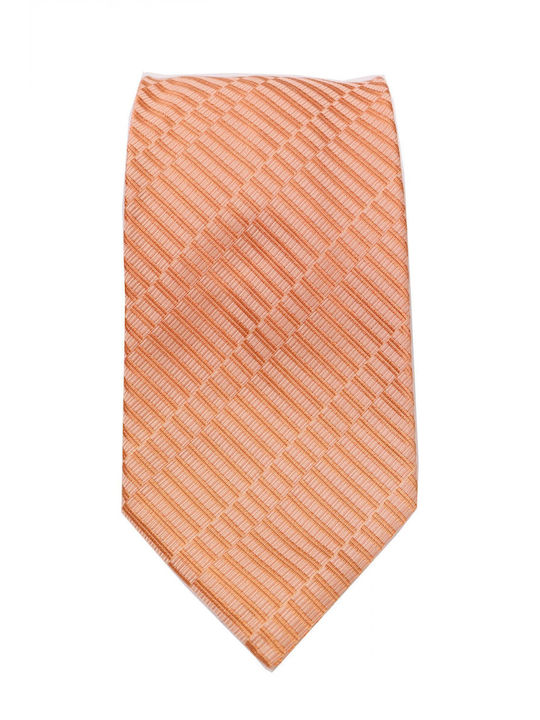 Giorgio Armani Ανδρική Γραβάτα Μεταξωτή Μονόχρωμη σε Πορτοκαλί Χρώμα