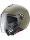 Caberg Riviera V4 Military Green Matt Motorcycle Helmet Jet ECE 22.06 1150gr