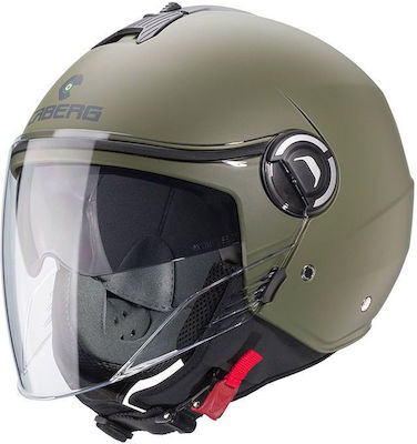 Caberg Riviera V4 Jet Helmet ECE 22.06 1150gr Military Green Matt KR521147