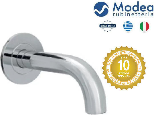 Viospiral Wandarmaturauslauf für Badewanne 1 Ausfahrt Chrome