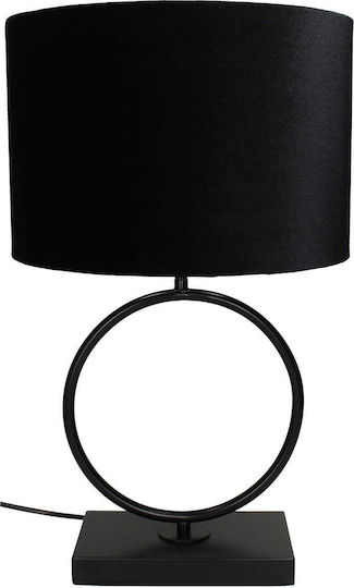 ArteLibre Metal Table Lamp with Black Shade and Base