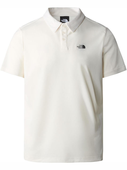 Men's Short Sleeve Polo T-shirt White