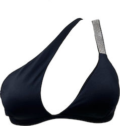 Bluepoint Bikini με έναν Ώμο & Ενίσχυση Μαύρο