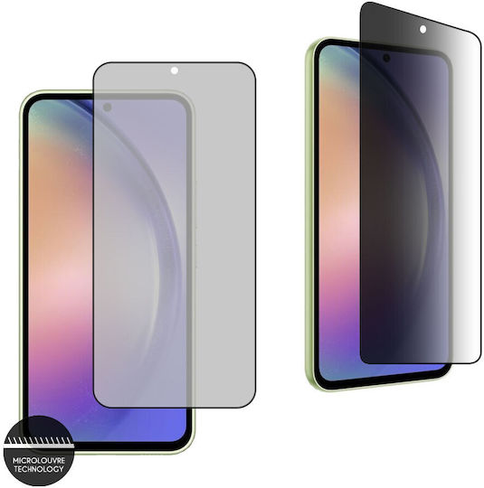 Idol 1991 0.3mm Full Glue Privacy Full Face Tempered Glass Μαύρο (Galaxy A34)