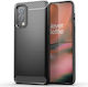 Techsuit Carbon Задна корица Силикон Черен (OnePlus Nord 2)