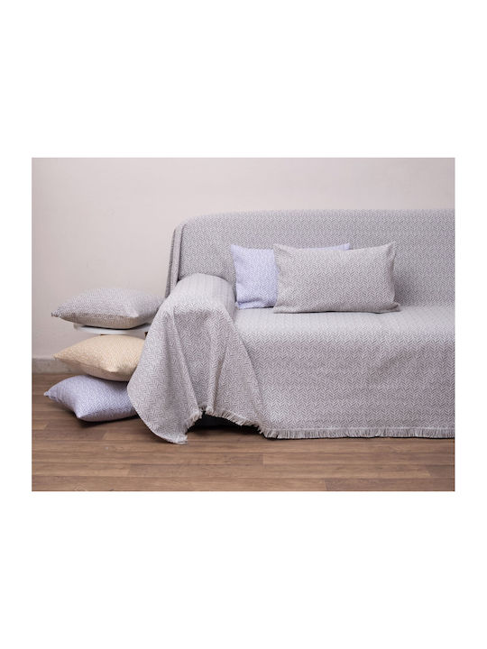 Viopros Three-Seater Sofa Throw 2 Sides 3019 180x280cm Gray