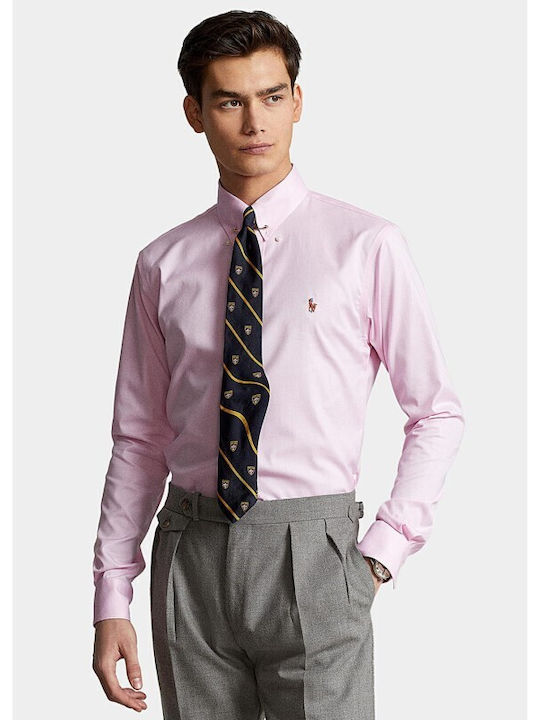 Ralph Lauren Men's Shirt with Long Sleeves Pink