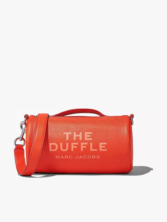Duffle Δερμάτινη Γυναικεία Τσάντα Χιαστί Πορτοκαλί