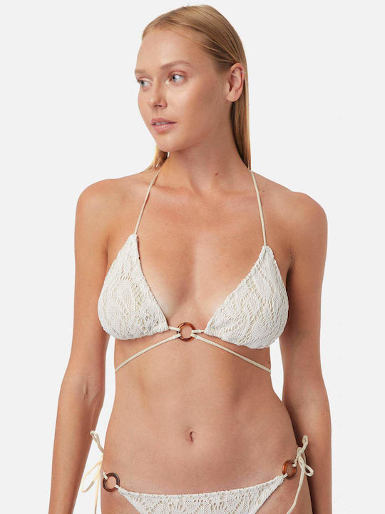 Minerva Gaia Bikini Τριγωνάκι Λευκό