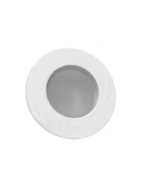 Faro Barcelona Rotund Metalic Spot Încorporat cu Soclu GX53 Alb 1buc