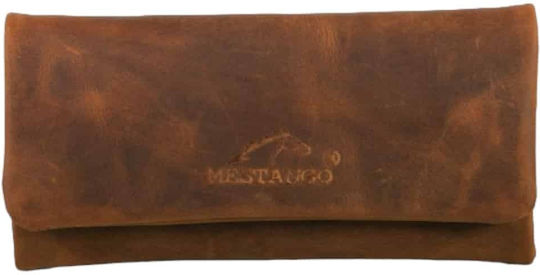 Mestango Shadows Καπνοθήκη από Καφέ Δερματίνη με Μαγνητικό Κούμπωμα 15.5x8εκ.