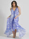 Ble Resort Collection Summer Maxi Dress for Wedding / Baptism Satin