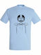 Tshirt Unisex "Vespa rider", Sky blue