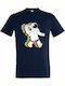 Tshirt Unisex "Space Dj", Dunkelblau