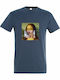 Tshirt Female/Unisex "Monalisa Lollipop", Denim