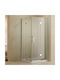 Karag On 100 Διαχωριστικό Ντουζιέρας με Ανοιγόμενη Πόρτα 80x195cm Clear Glass Nano