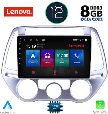 Lenovo Ηχοσύστημα Αυτοκινήτου για Hyundai i20 (Bluetooth/USB/AUX/WiFi/GPS) με Οθόνη Αφής 9"