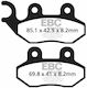 EBC Motorcycle Brake Pads Front for Sym Symphony 50 Vespa 50