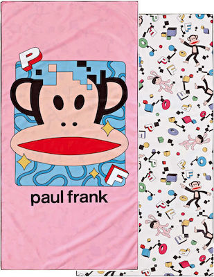 Kentia Paul Frank 41 Kids Beach Towel Pink 140x70cm