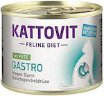 Kattovit Feline Diet Gastro Wet Food for Adult Cats with Gastrointestinal Disorders In Can with Turkey 1pc 185gr