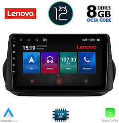 Lenovo Sistem Audio Auto pentru Peugeot Bipper / Partener Fiat Fiorino / Qubo Citroen Berlingo 2008-2018 (Bluetooth/USB/AUX/WiFi/GPS/Partitură) cu Ecran Tactil 9"