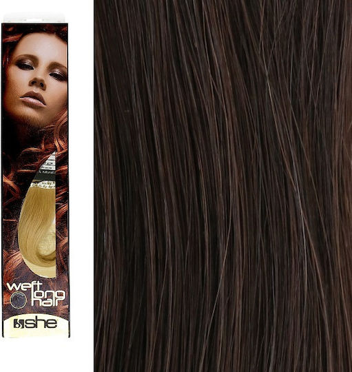 She Piese de păr Keratin cu Păr Natural Remy în Blondă Culoare 2 55cm Weft Long Hair No. 2