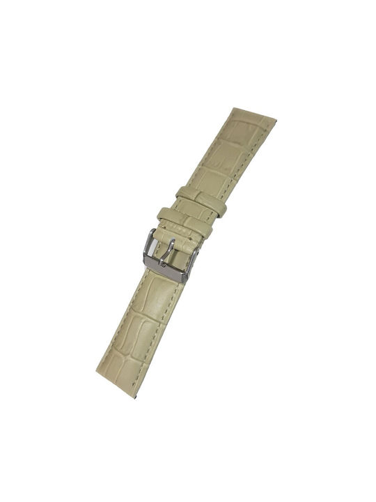 Strap Leather A-140BZ 20mm Beige