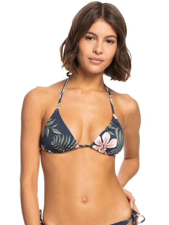 Roxy Triangle Bikini Top Navy Blue Floral ERJX304974-BSP6